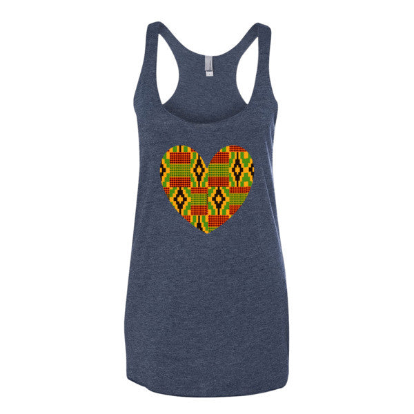 "I Heart Kente" Women's tank top