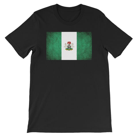 Nigerian Flag with Coat of Arms Short-Sleeve Unisex T-Shirt