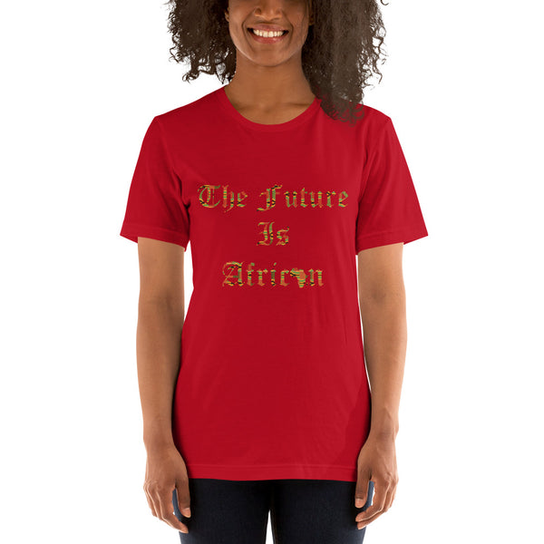 The Future is African Kente Print Short-Sleeve Unisex T-Shirt