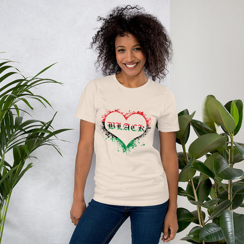 Black Love Short-Sleeve Unisex T-Shirt
