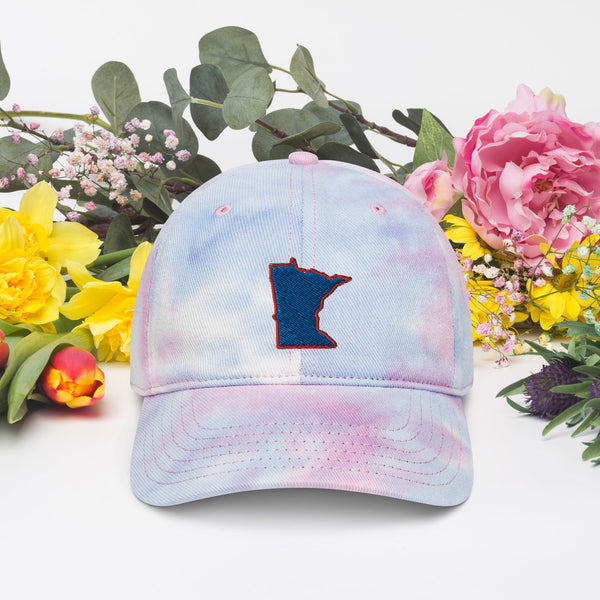 RuvaAfricWear Minnesota Map Tie dye hat